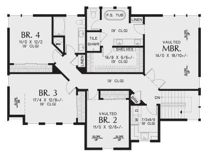 Second Floor for House Plan #2559-01020