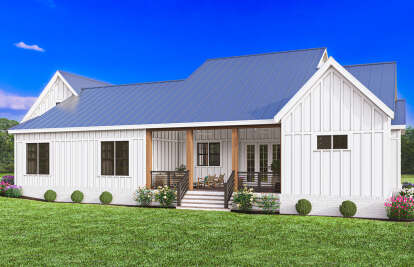 Modern Farmhouse House Plan #009-00383 Elevation Photo