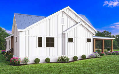 Modern Farmhouse House Plan #009-00383 Elevation Photo