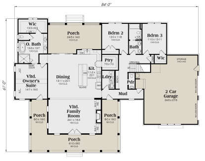 Main Floor  for House Plan #009-00383