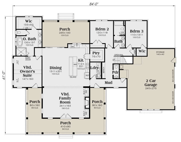 House Plan House Plan #30055 Drawing 1