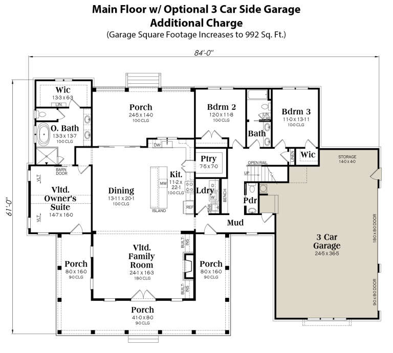 House Plan House Plan #30055 Drawing 4
