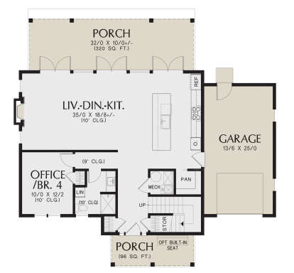 Main Floor  for House Plan #2559-01024