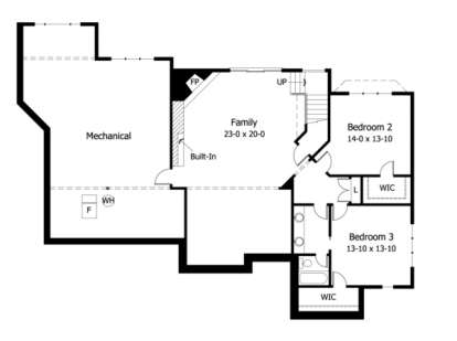 Basement for House Plan #098-00056