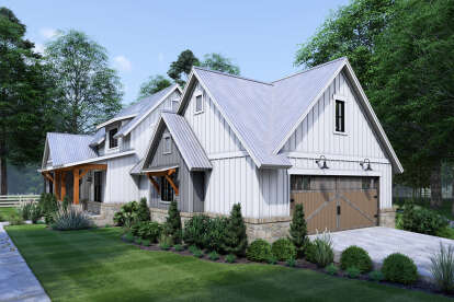 Modern Farmhouse House Plan #9401-00121 Elevation Photo