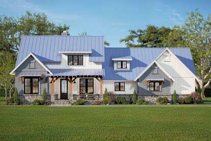 Modern Farmhouse House Plan #9401-00121 Elevation Photo