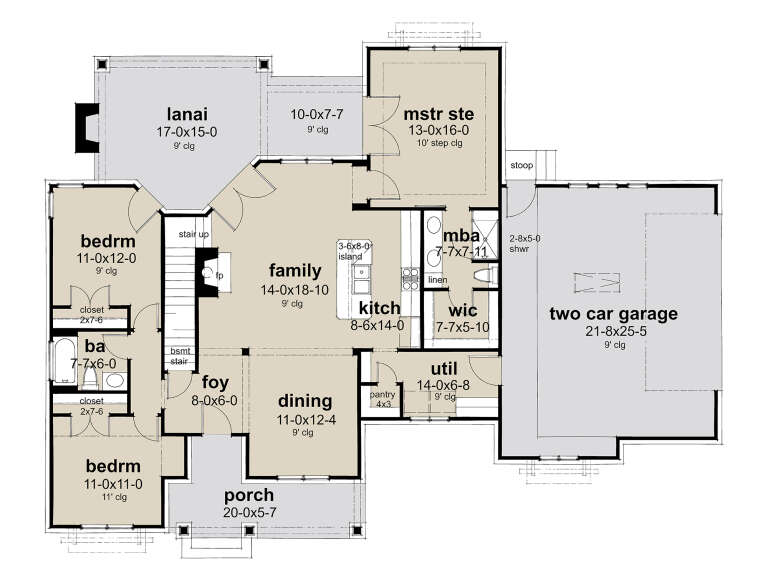 House Plan House Plan #30060 Drawing 1