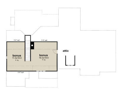 Bonus Room for House Plan #9401-00121