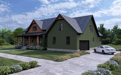 Modern Farmhouse House Plan #7174-00019 Elevation Photo