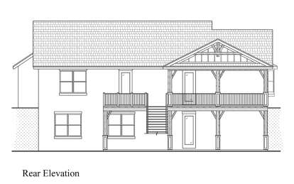Craftsman House Plan #207-00132 Elevation Photo