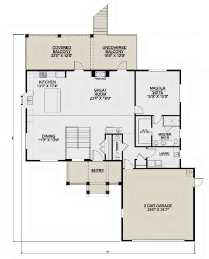 Main Floor  for House Plan #207-00132