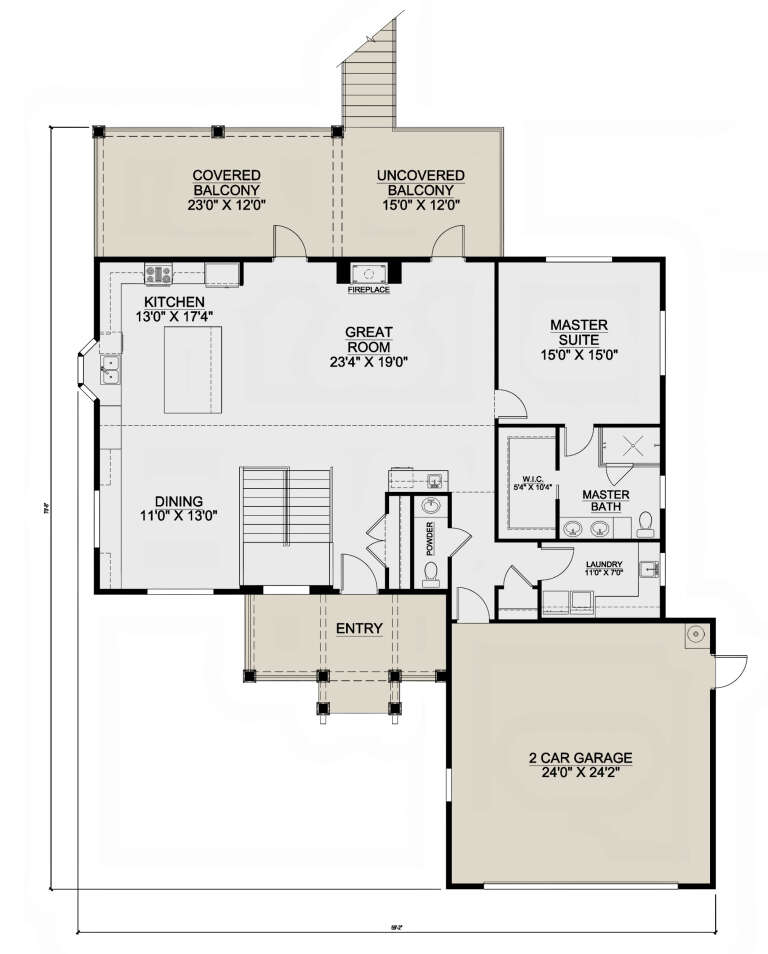 House Plan House Plan #30063 Drawing 1