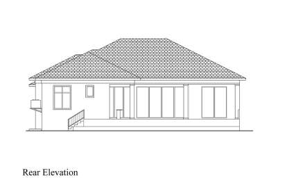 Coastal House Plan #207-00133 Elevation Photo
