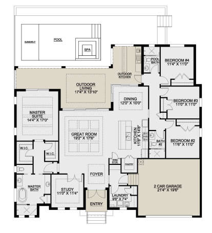 Main Floor  for House Plan #207-00133