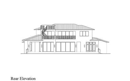 Contemporary House Plan #207-00134 Elevation Photo