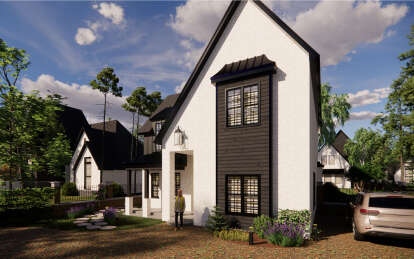 European House Plan #7071-00006 Elevation Photo