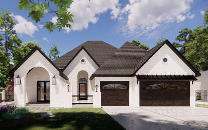 European House Plan #7071-00007 Elevation Photo