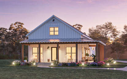 Barn House Plan #041-00348 Elevation Photo