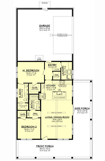 Main Floor for House Plan #041-00348