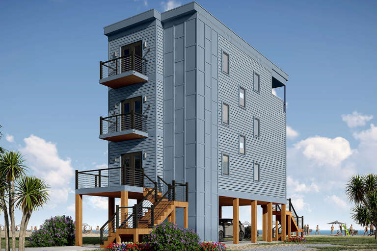 House Plan House Plan #30069 Angled Front Elevation