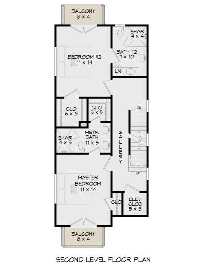Second Floor for House Plan #940-00917