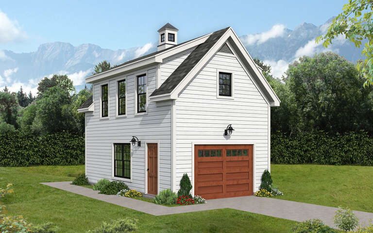 House Plan House Plan #30071 Angled Front Elevation