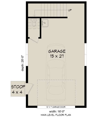 Garage Floor for House Plan #940-00919