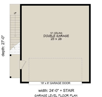 Garage Floor for House Plan #940-00920