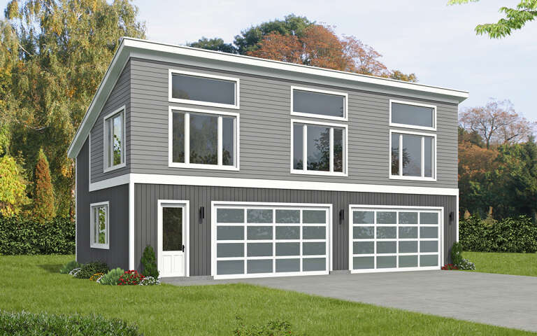 House Plan House Plan #30073 Angled Front Elevation