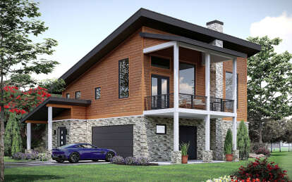 Modern House Plan #940-00925 Elevation Photo
