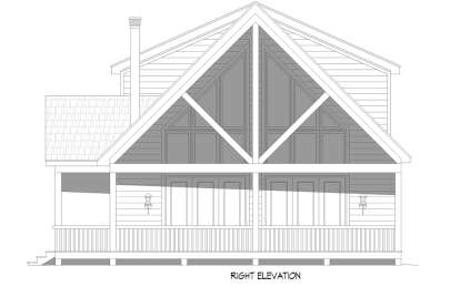 Cabin House Plan #940-00926 Elevation Photo