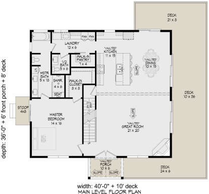 Main Floor  for House Plan #940-00927