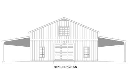 Barn House Plan #940-00928 Elevation Photo