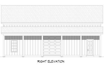 Barn House Plan #940-00928 Elevation Photo