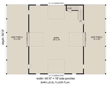 Garage Floor for House Plan #940-00928