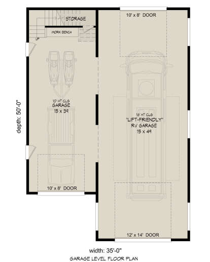 Garage Floor for House Plan #940-00929