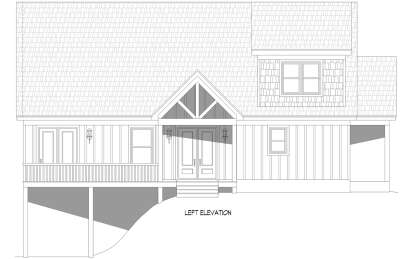 Lake Front House Plan #940-00930 Elevation Photo