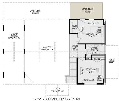 Second Floor for House Plan #940-00930