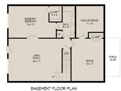 Basement for House Plan #940-00930