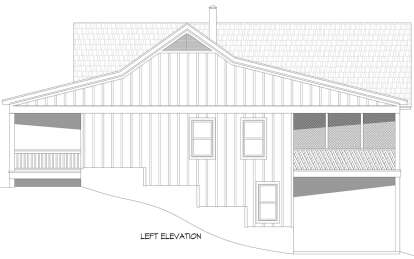 Lake Front House Plan #940-00931 Elevation Photo