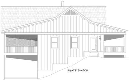 Lake Front House Plan #940-00931 Elevation Photo