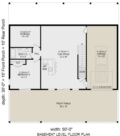 Basement for House Plan #940-00931