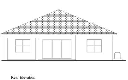 Contemporary House Plan #207-00135 Elevation Photo