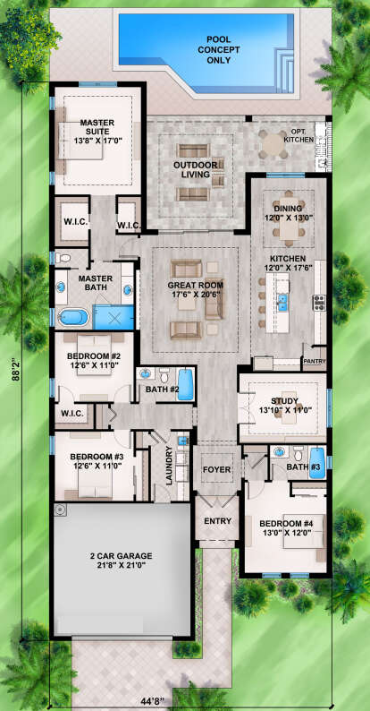 Main Floor  for House Plan #207-00135