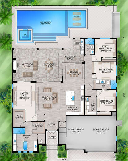 Main Floor  for House Plan #207-00136