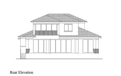 Contemporary House Plan #207-00137 Elevation Photo