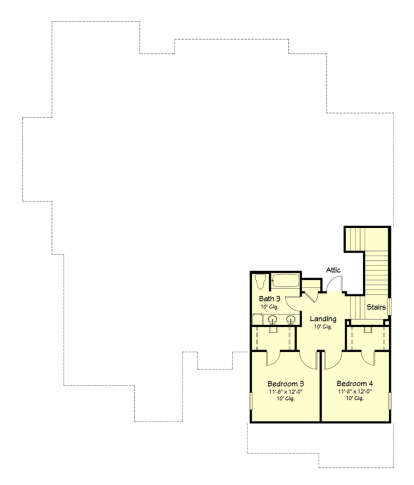 Second Floor for House Plan #7516-00078