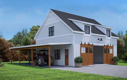 Barn House Plan #940-00933 Elevation Photo