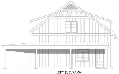 Barn House Plan #940-00933 Elevation Photo