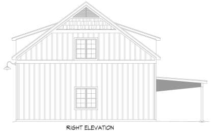 Barn House Plan #940-00933 Elevation Photo